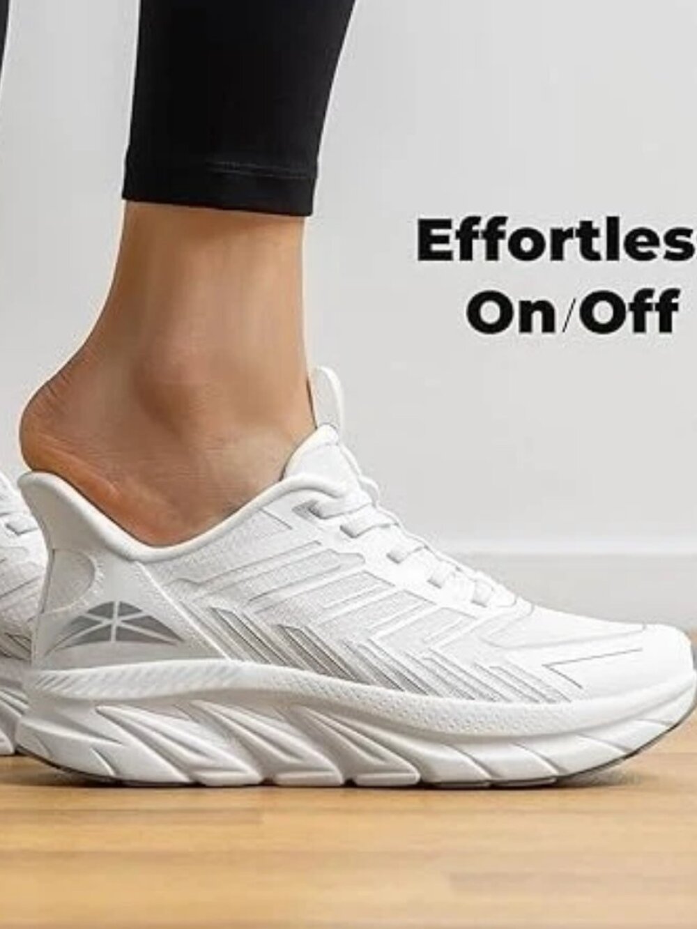 Women's Slip On Sneakers Size 11 White Walking Running Breathable Non Slip NEW